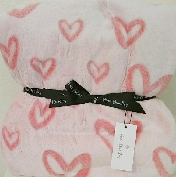 Vera Bradley Bedding Hearts Pink Throw Blanket Vera Bradley Poshmark